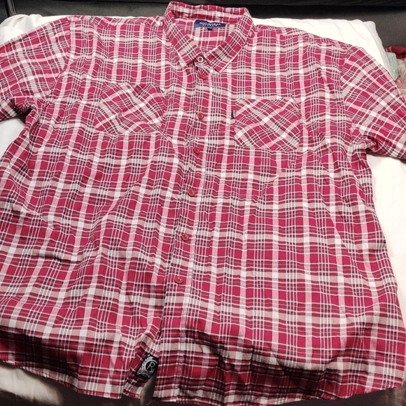 RocaWear classic mens short sleeved button down shirt size 6XB - Picture 1 of 12